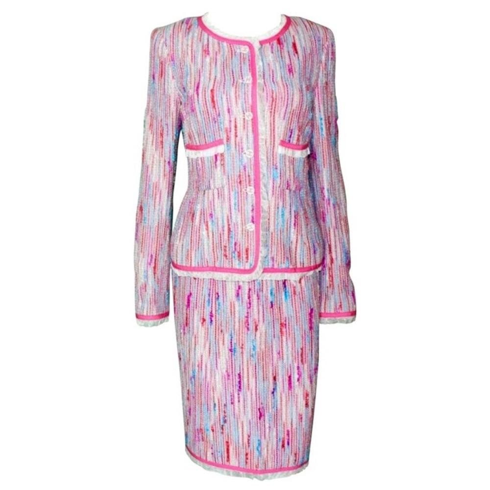 CHANEL Pink "Barbie" Tweed Skirt & Jacket 2008